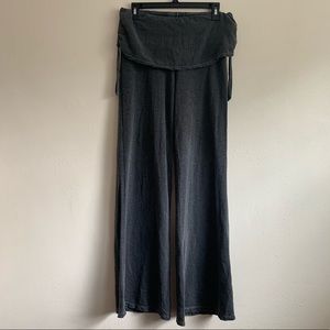 Gypsy 05 Gray Gauzey Fold over Yoga Sweatpants Small